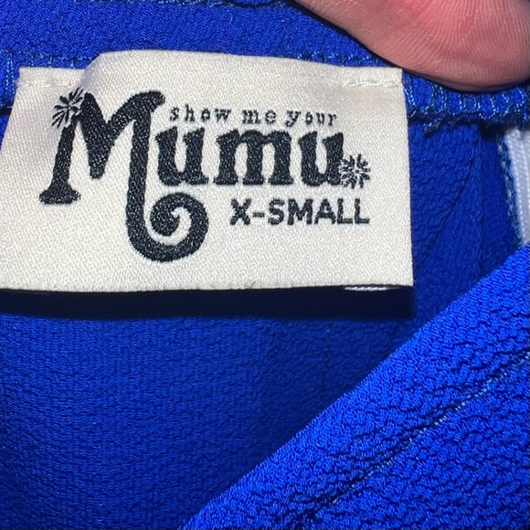 SHOW ME YOUR MUMU | 💙 Say Jay Wrap Mini Dress in EUC! | Royal Blue | XS - Picture 5 of 5